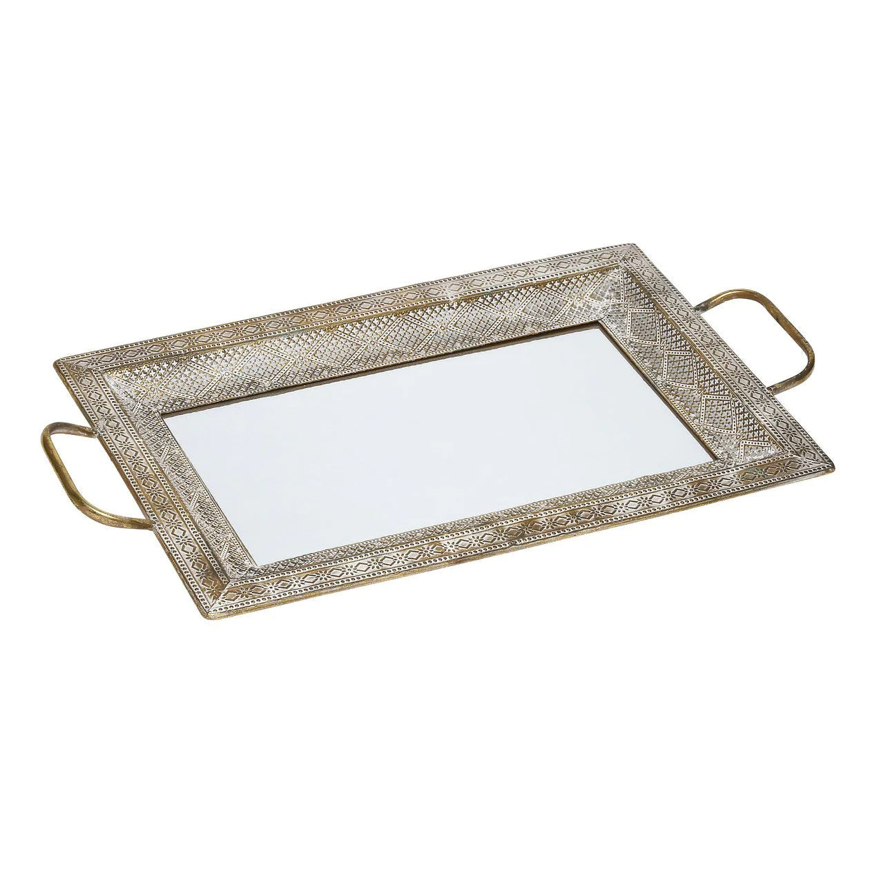 Latifa Tray Set of 3 - Mirrored Finish