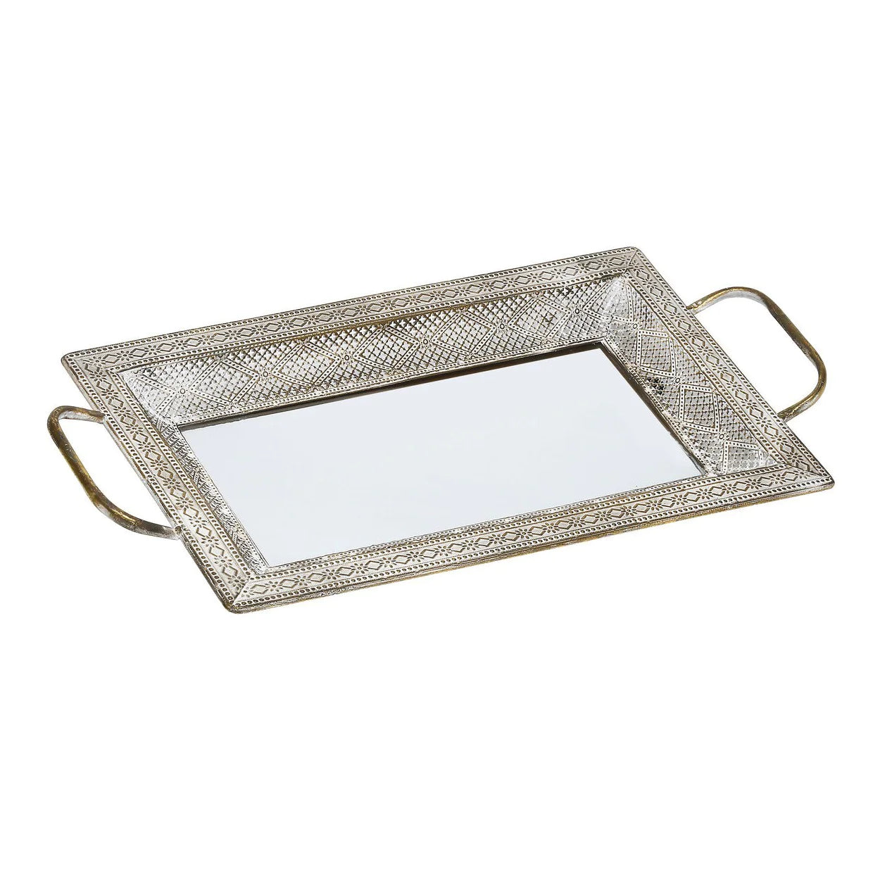 Latifa Tray Set of 3 - Mirrored Finish