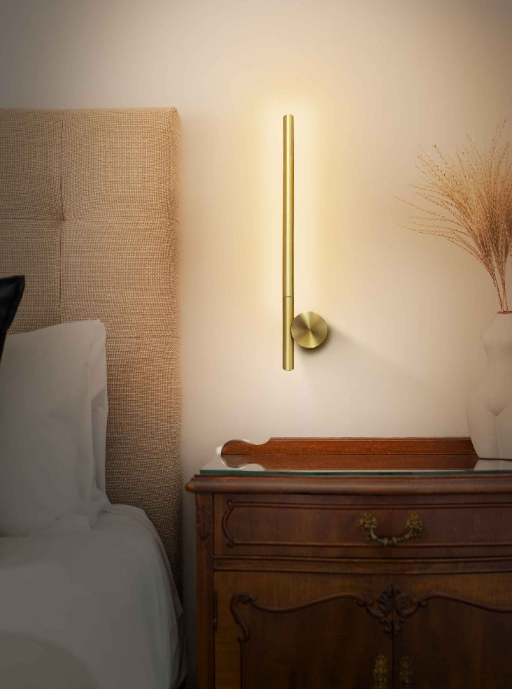 Fabian LED Linear Wall Light - Satin Brass