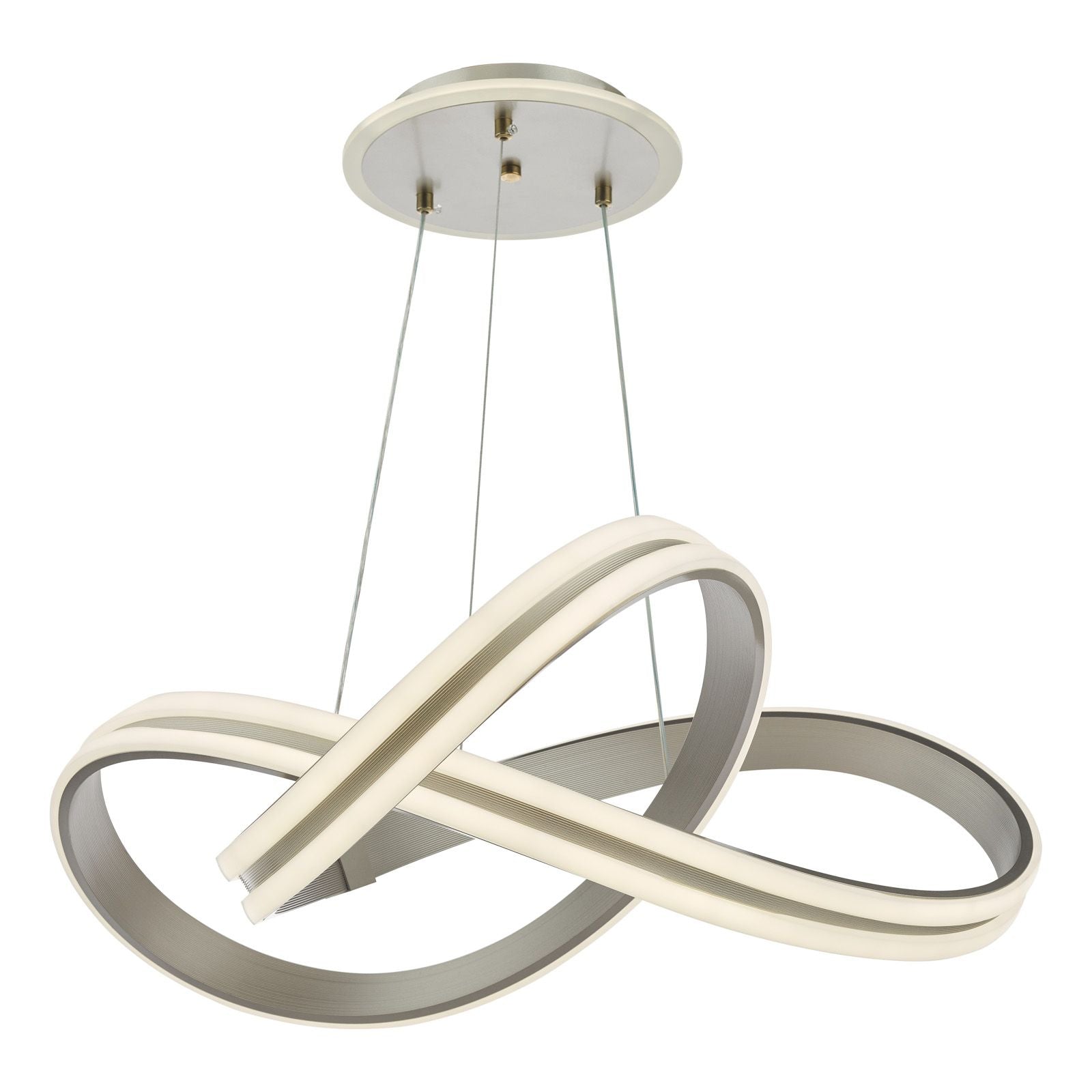 Gavino LED Pendant Light- Brushed Silver