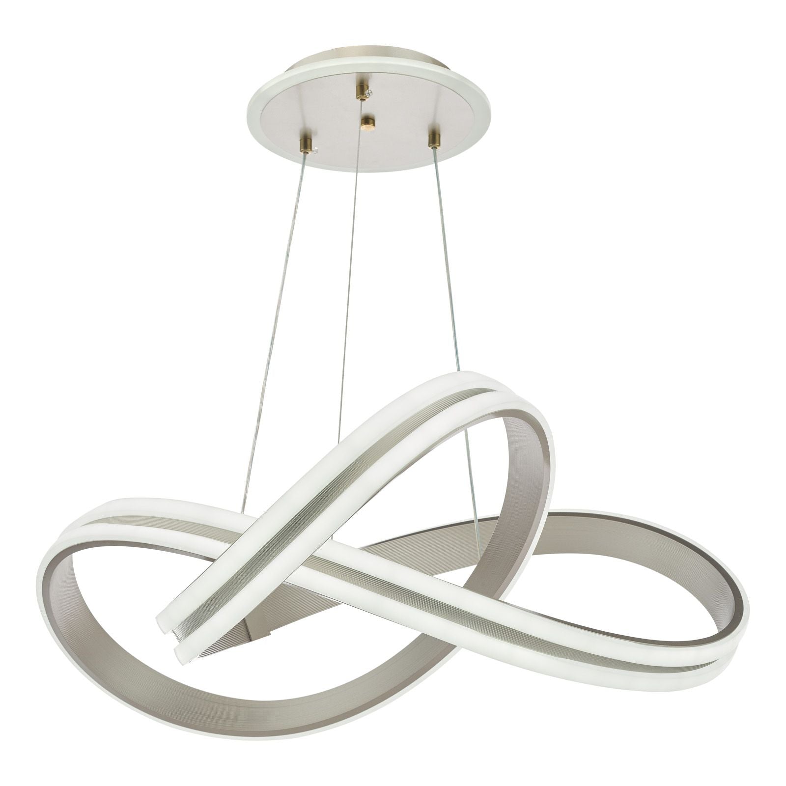 Gavino LED Pendant Light- Brushed Silver
