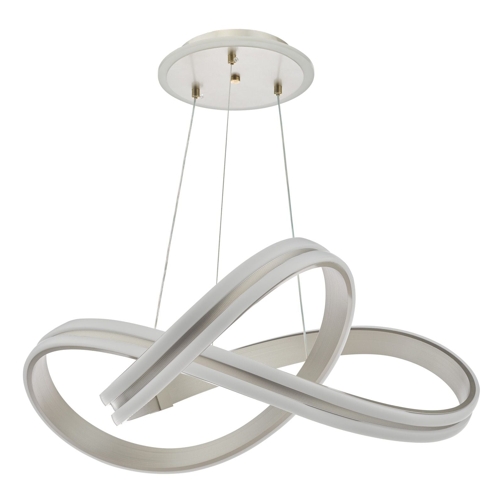 Gavino LED Pendant Light- Brushed Silver