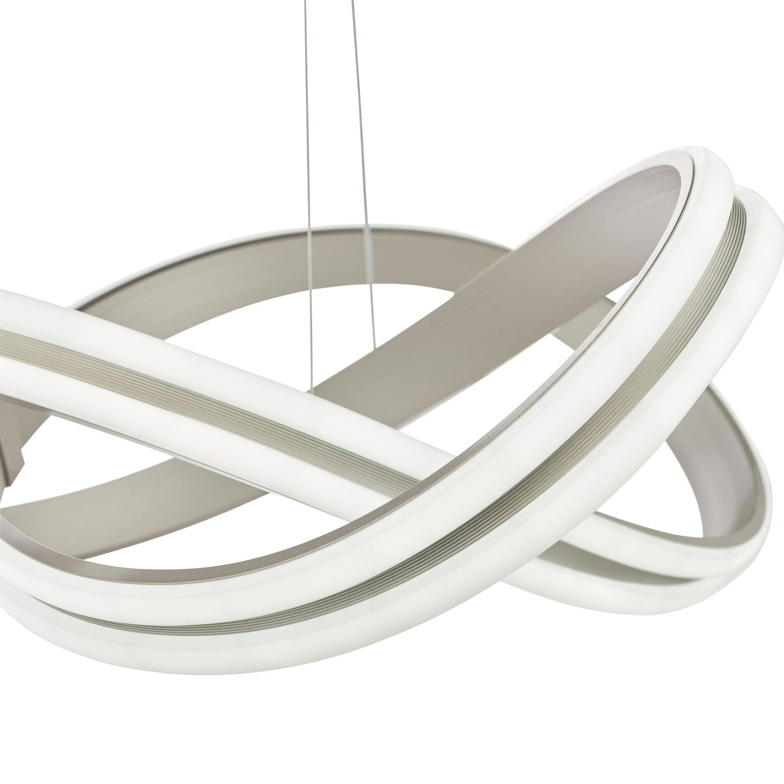 Gavino LED Pendant Light- Brushed Silver