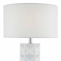 Gift Table Lamp 3D Pattern White With Shade
