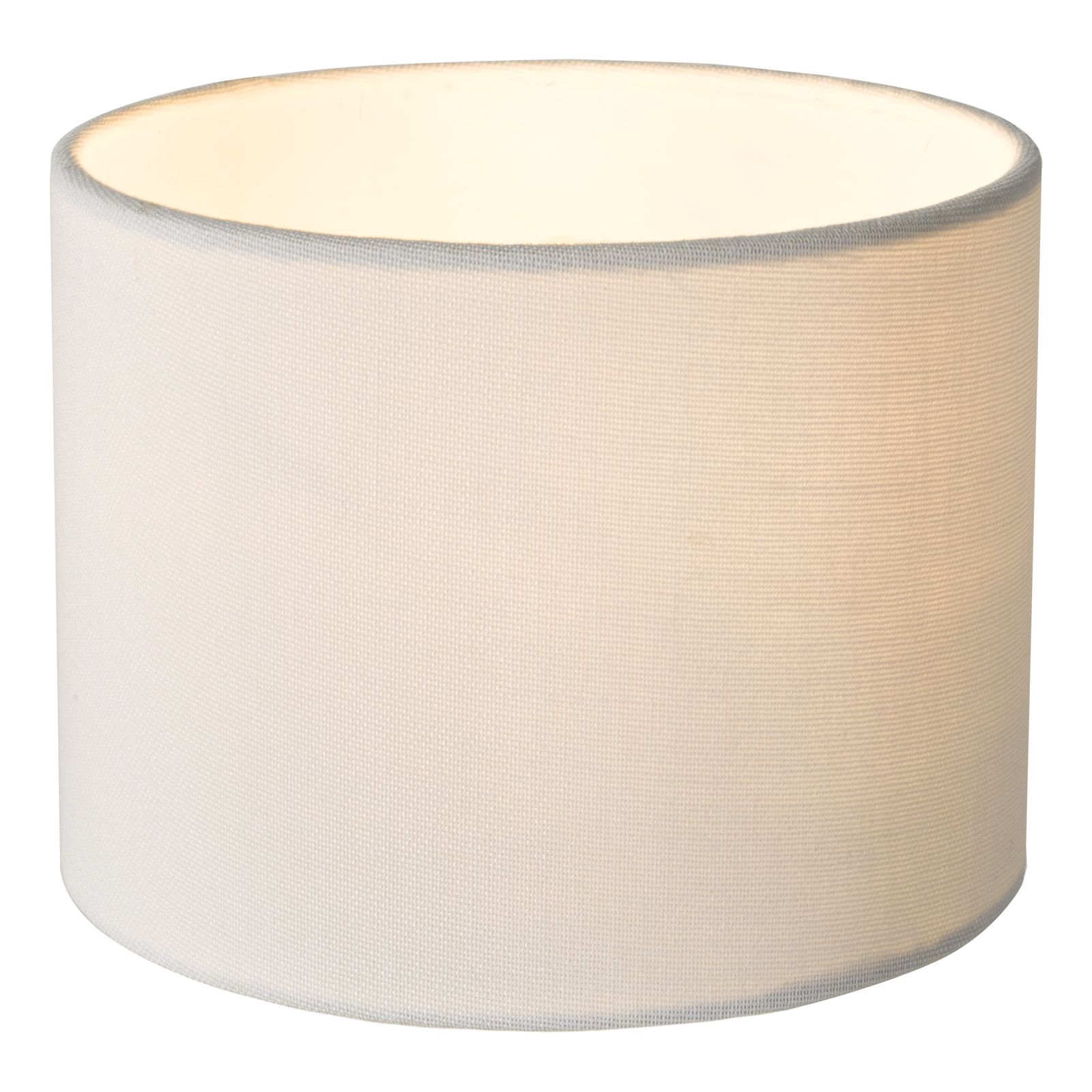 Gigi 16cm White Linen Drum Shade