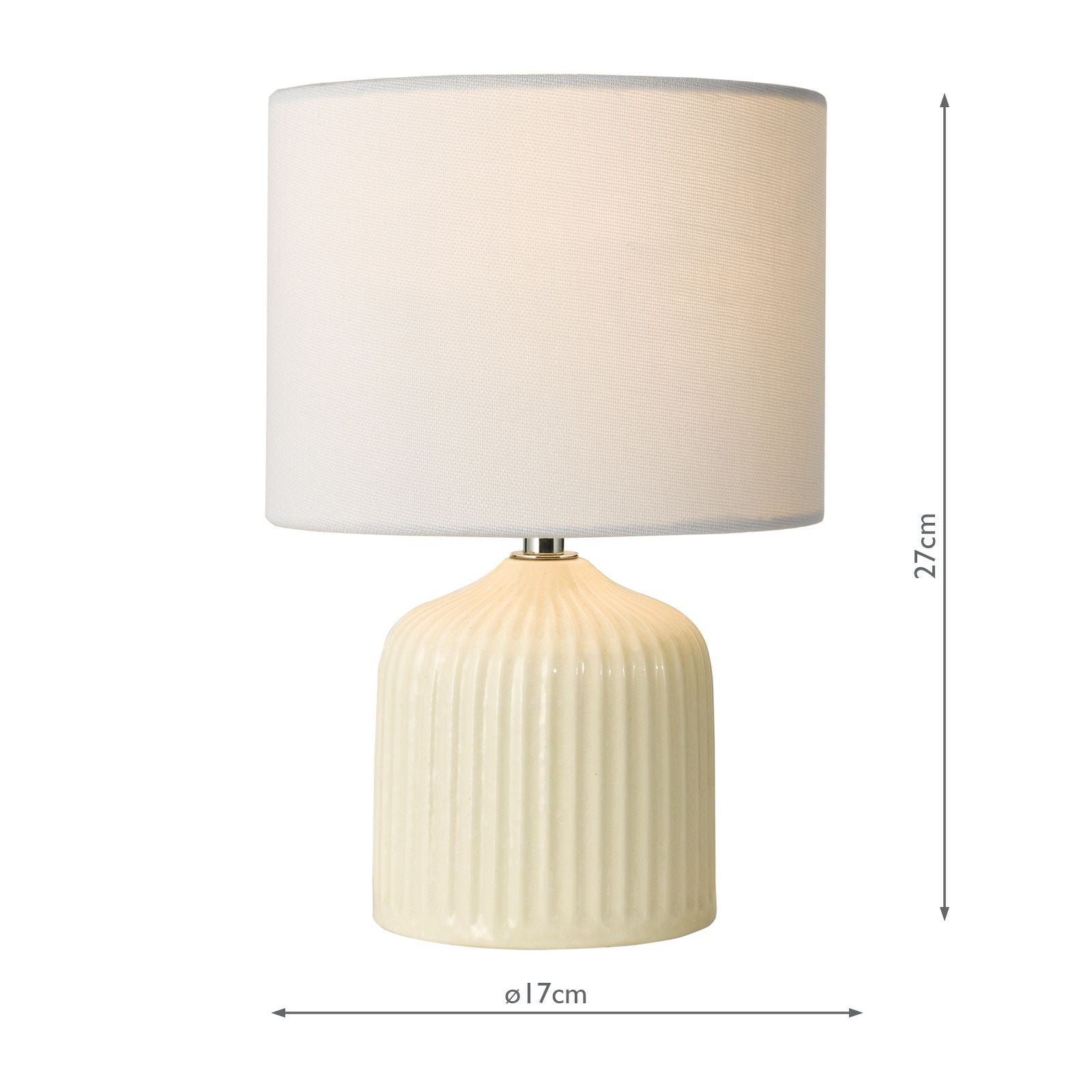 Gigi Twin Pack Table Lamp- Green/ Cream With Shades