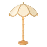 Giuliana Table Lamp- Wood with Rattan Shade