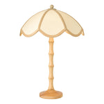 Giuliana Table Lamp- Wood with Rattan Shade