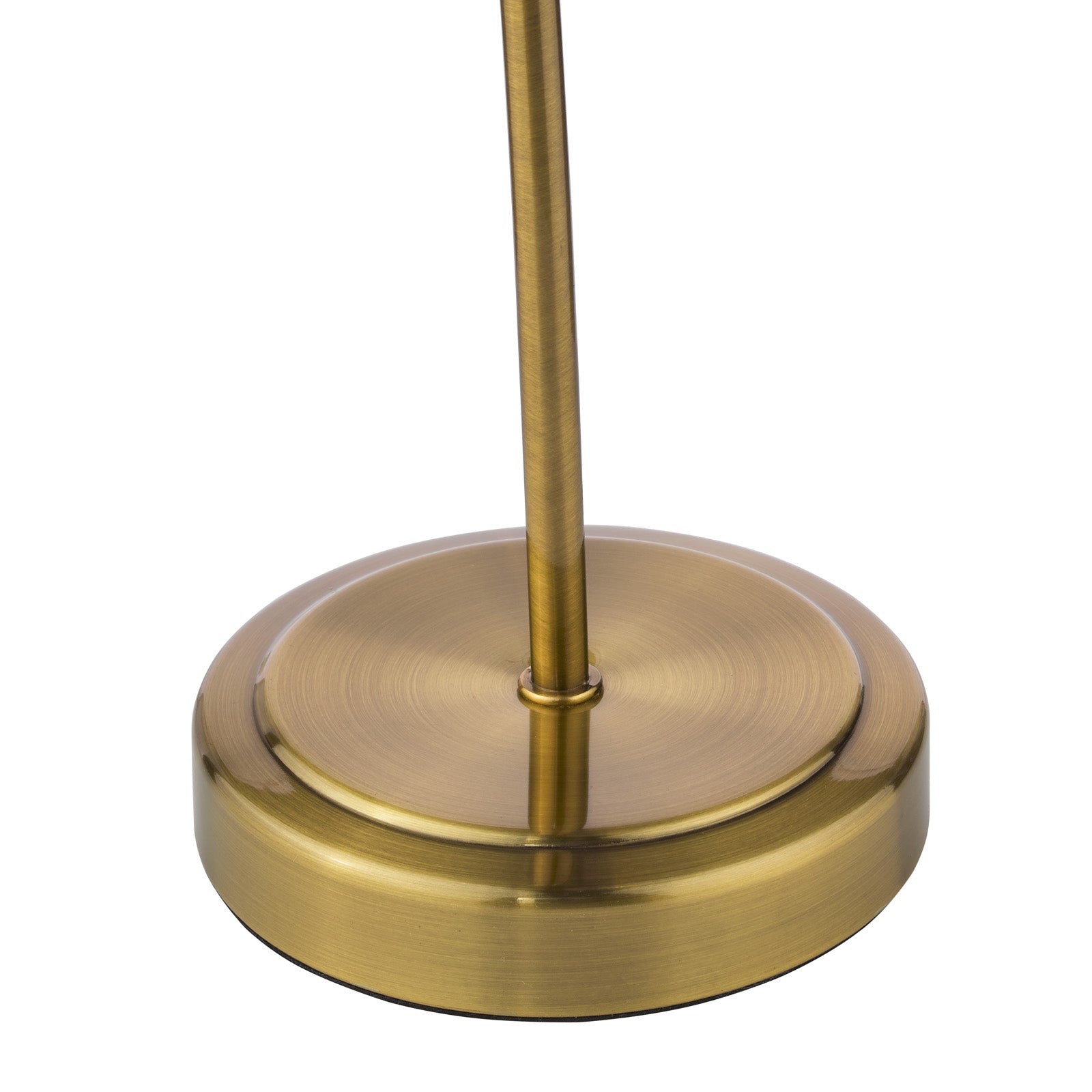 Glynis Table Lamp Antique Bronze/Polished Nickel & Ribbed Glass E14