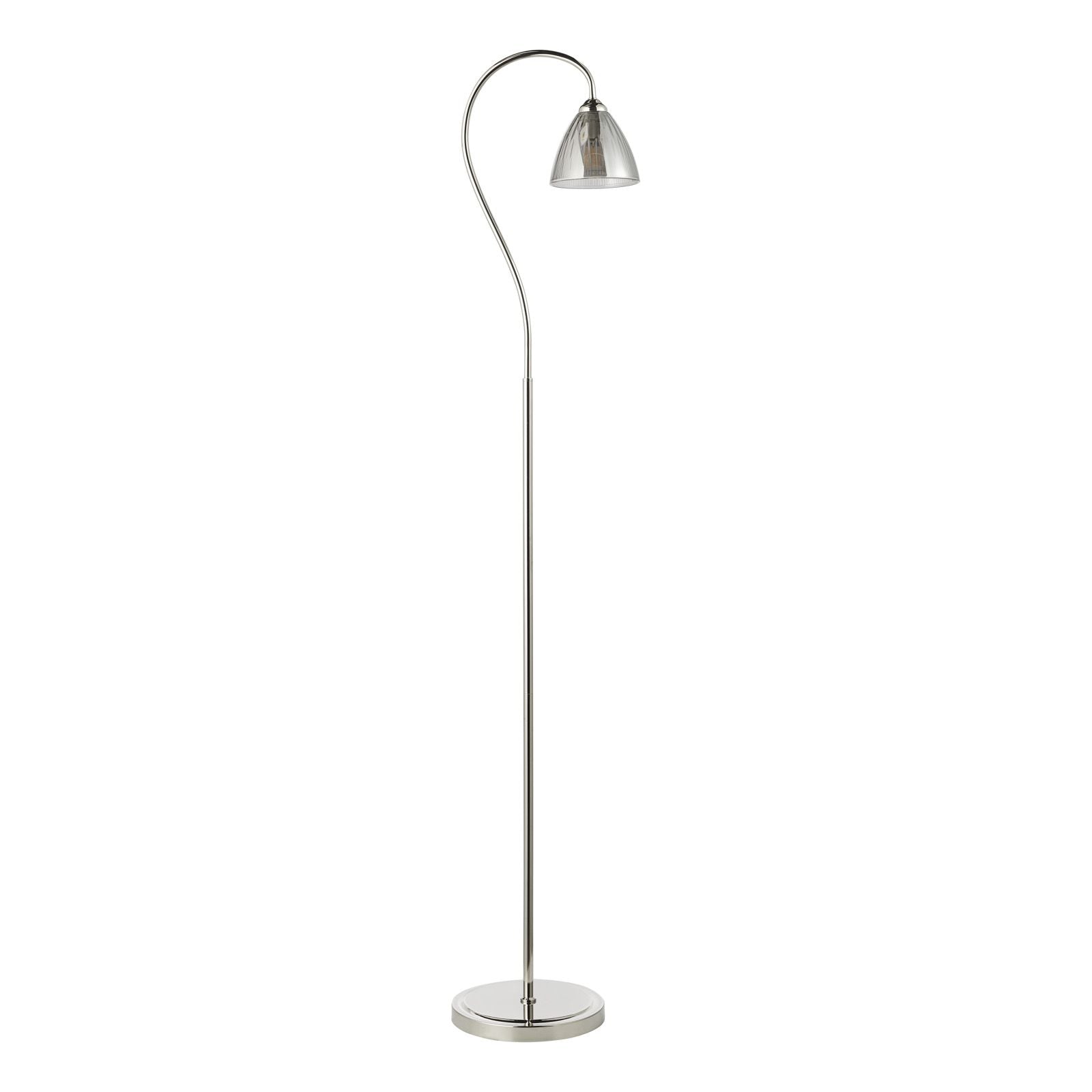 Glynis Floor Lamp- Polished Nickel/ Antique Bronze Finishes