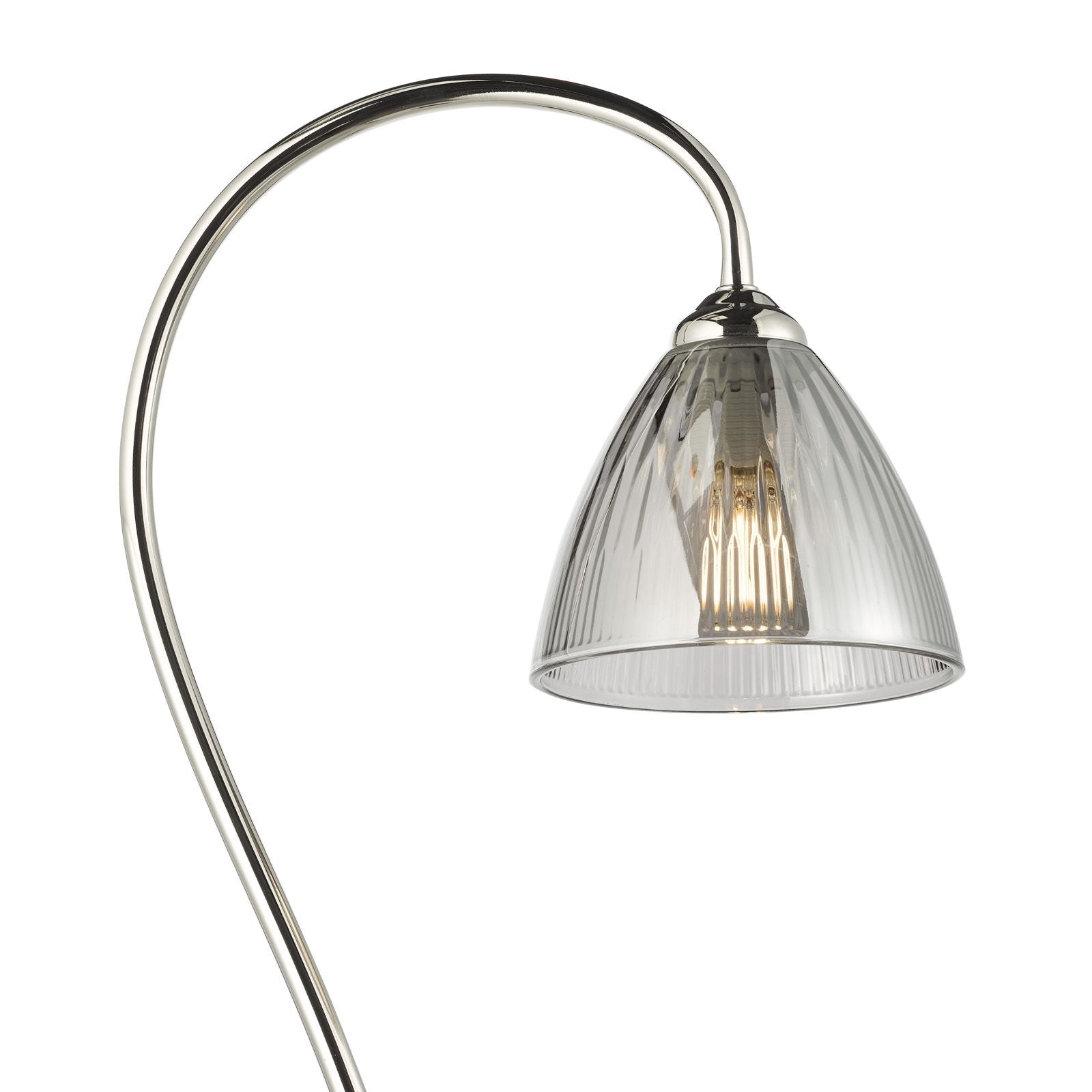 Glynis Floor Lamp- Polished Nickel/ Antique Bronze Finishes