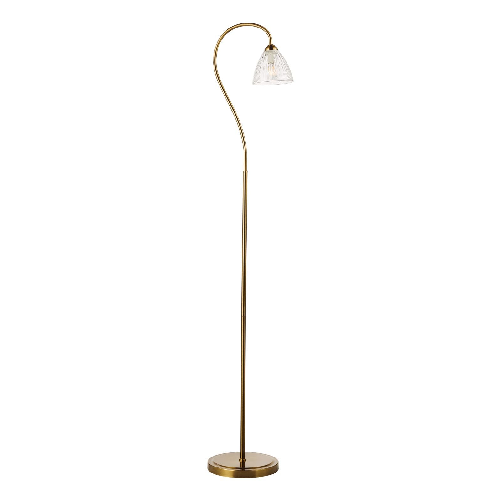Glynis Floor Lamp- Polished Nickel/ Antique Bronze Finishes