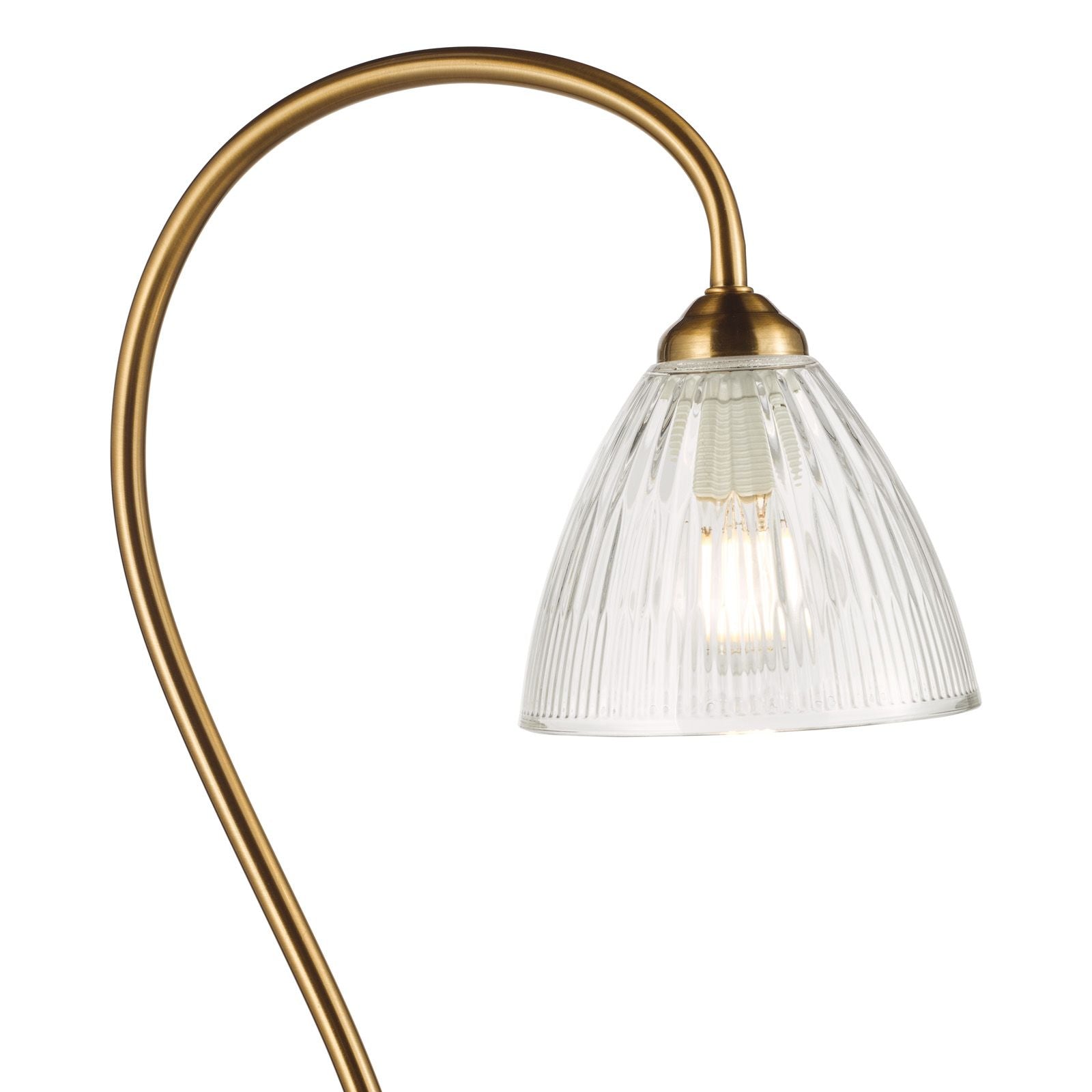 Glynis Floor Lamp- Polished Nickel/ Antique Bronze Finishes