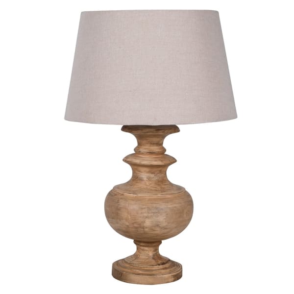Wyatt Table Lamp with White Shade
