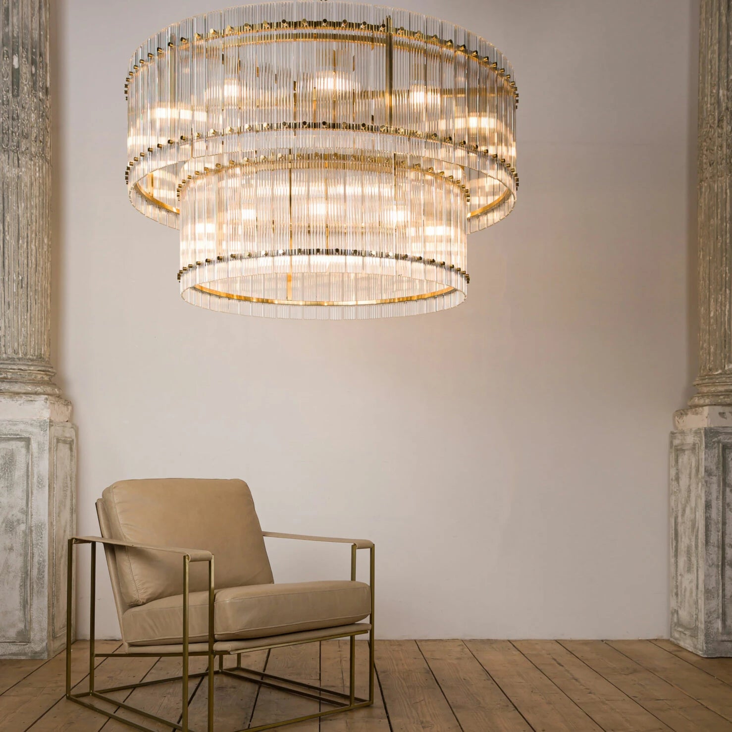 Double San Francisco Chandelier- Small/ Large