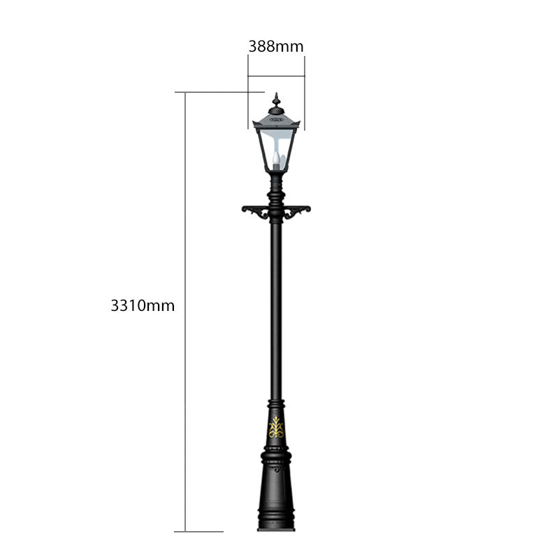Darnum 3.3m Lamp Post - Cast Iron