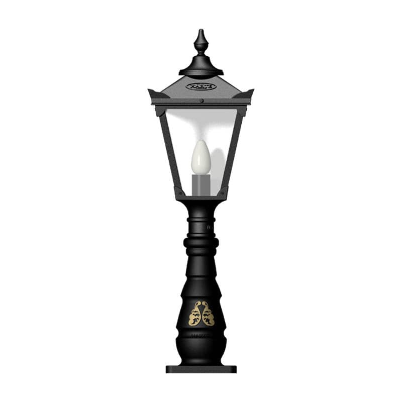 Hopetown 1.1m Pedestal Light - Cast Iron