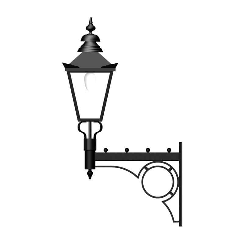 Laverton 1Lt Outdoor Wall Lamp - Cast Iron