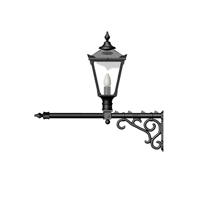 Tunstall 1Lt Outdoor Wall Lamp - Cast Iron