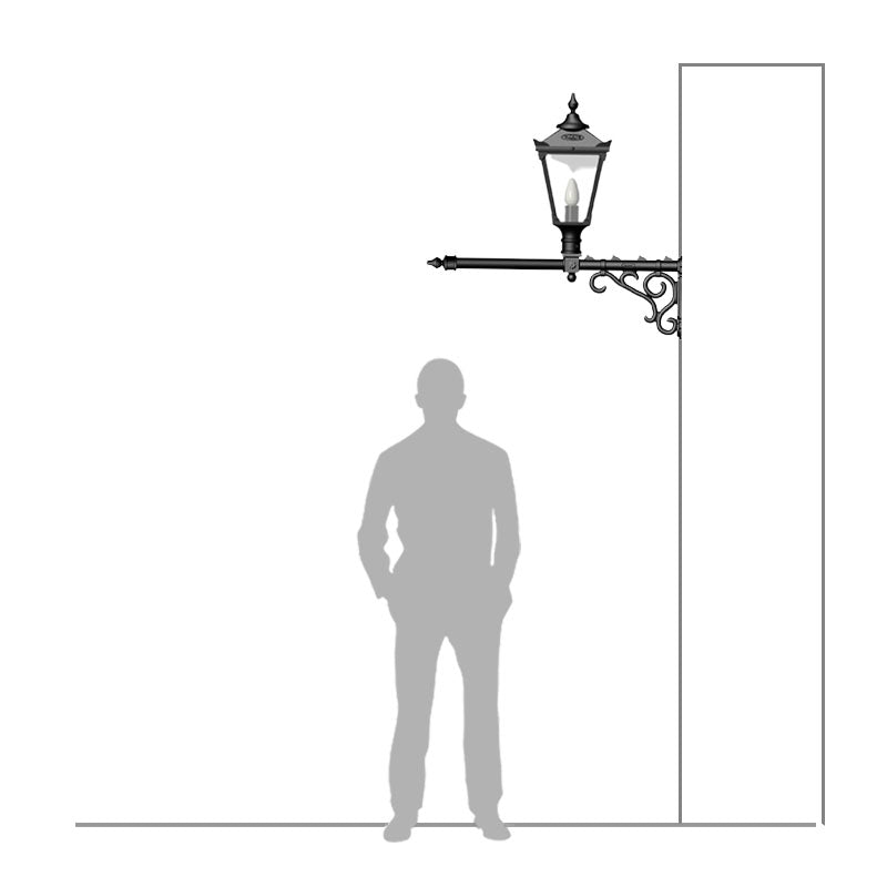 Tunstall 1Lt Outdoor Wall Lamp - Cast Iron