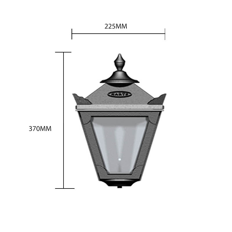 Hawksburn 1Lt Outdoor Wall Lamp - Cast Iron