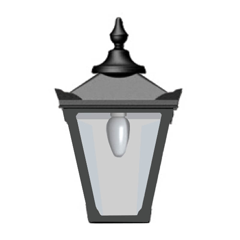 Hawksburn 1Lt Outdoor Wall Lamp - Cast Iron