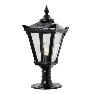 Cardross 1Lt Flat Pier Lamp - Cast Iron