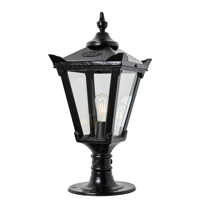 Cardross 1Lt Flat Pier Lamp - Cast Iron