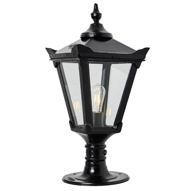 Cardross 1Lt Flat Pier Lamp - Cast Iron