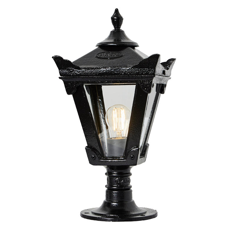 Kellor 1Lt Flat Pier Lamp - Cast Iron