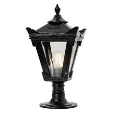 Kellor 1Lt Flat Pier Lamp - Cast Iron