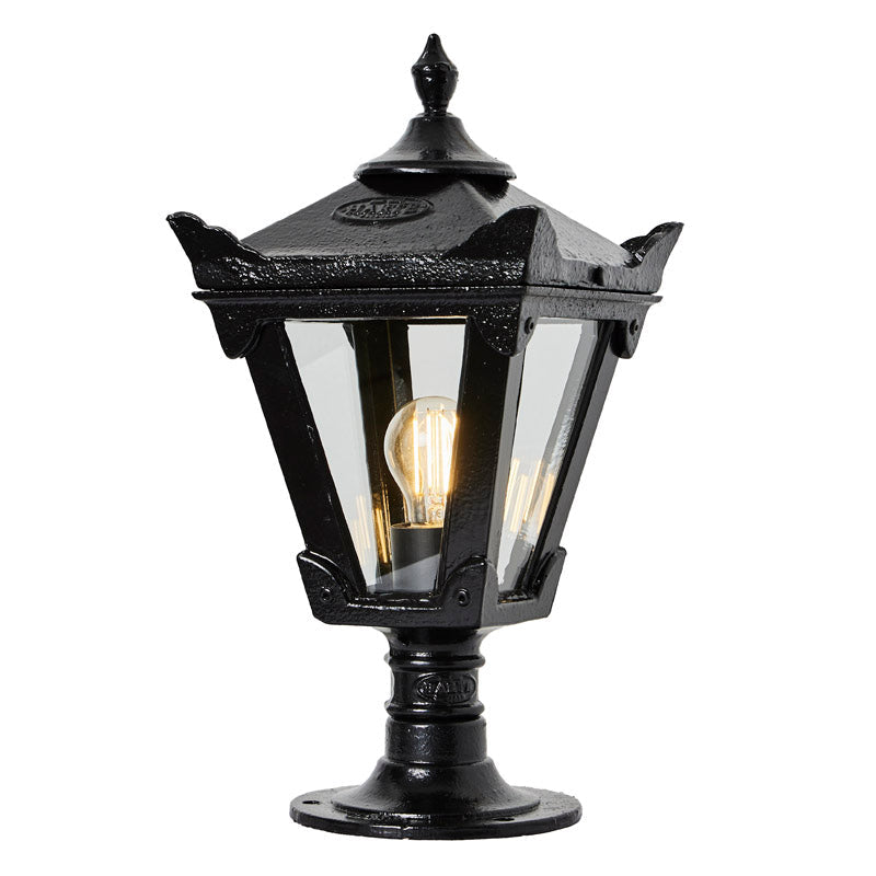 Kellor 1Lt Flat Pier Lamp - Cast Iron