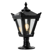 Kellor 1Lt Flat Pier Lamp - Cast Iron