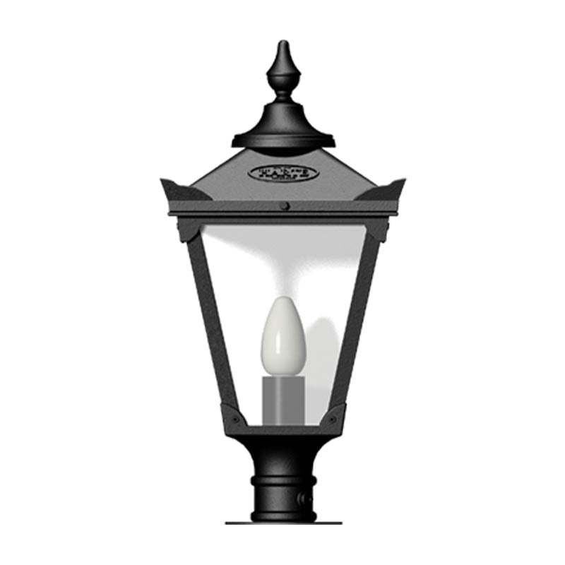 Keon Park 1Lt Narrow Pier Lamp - Cast Iron