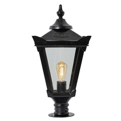 Keon Park 1Lt Narrow Pier Lamp - Cast Iron