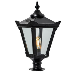 Keon Park 1Lt Narrow Pier Lamp - Cast Iron