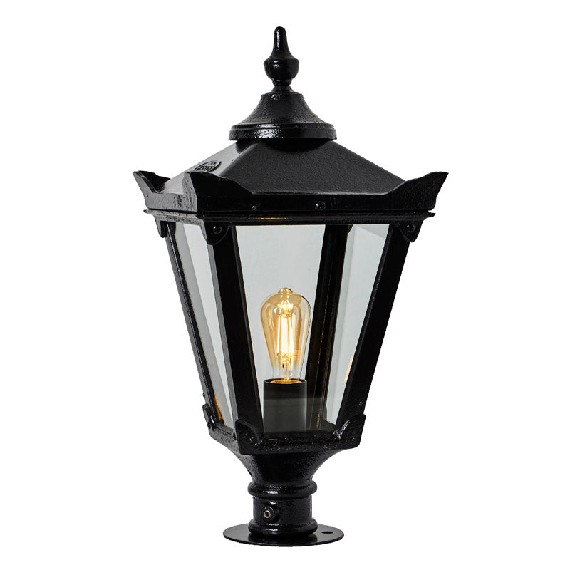 Keon Park 1Lt Narrow Pier Lamp - Cast Iron