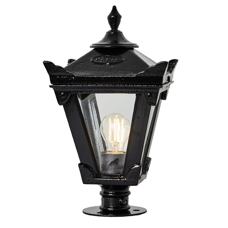 Gembrook 1Lt Flat Pier Lamp - Cast Iron