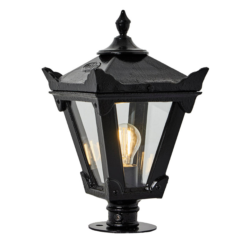 Gembrook 1Lt Flat Pier Lamp - Cast Iron