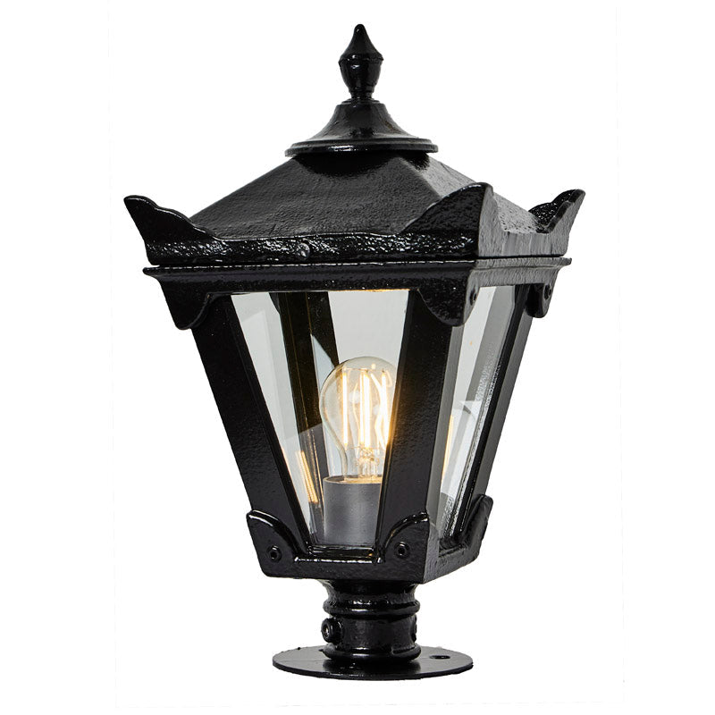 Gembrook 1Lt Flat Pier Lamp - Cast Iron