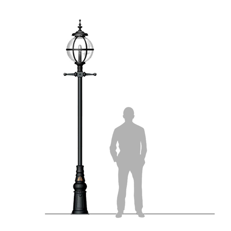 Litchfield 1Lt Post Lamp - Cast Iron
