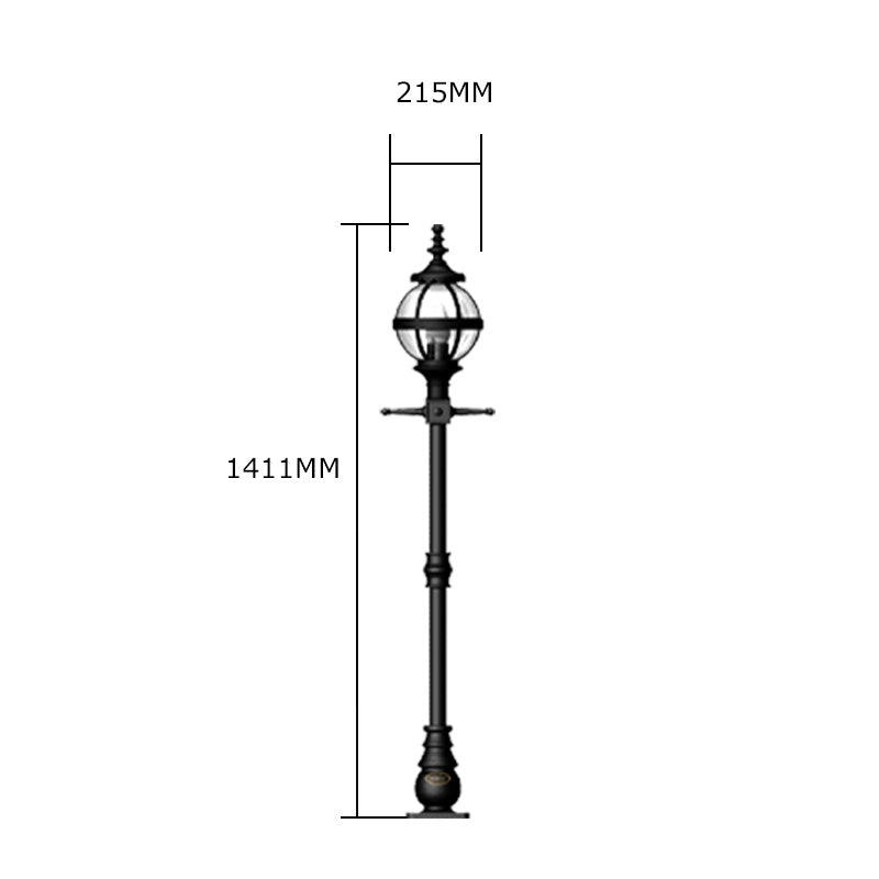 Doncaster 1Lt Cast Iron Lamp Post - Small/Large