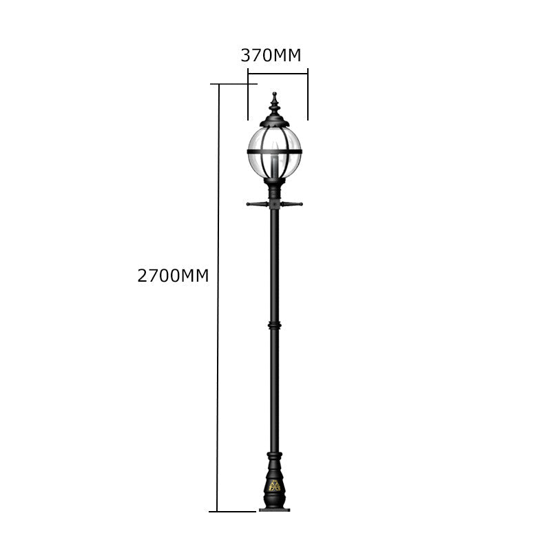 Doncaster 1Lt Cast Iron Lamp Post - Small/Large