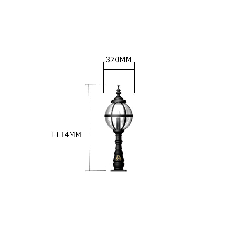 Skylark 1Lt Pedestal Light - Cast Iron