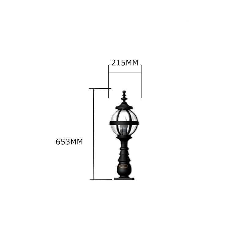 Bellfield 1Lt Small/Large Pedestal Light - Cast Iron