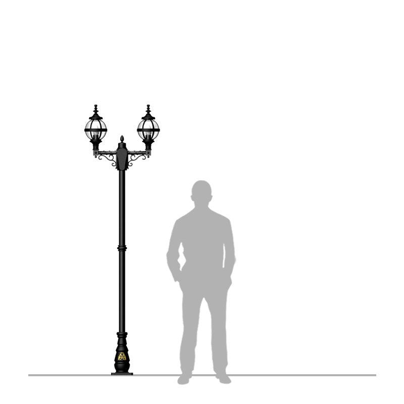 Stoneyford 2/3Lt Lamp Post - Cast Iron