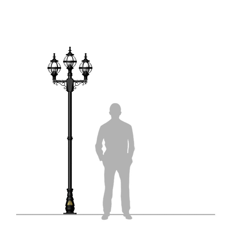 Stoneyford 2/3Lt Lamp Post - Cast Iron
