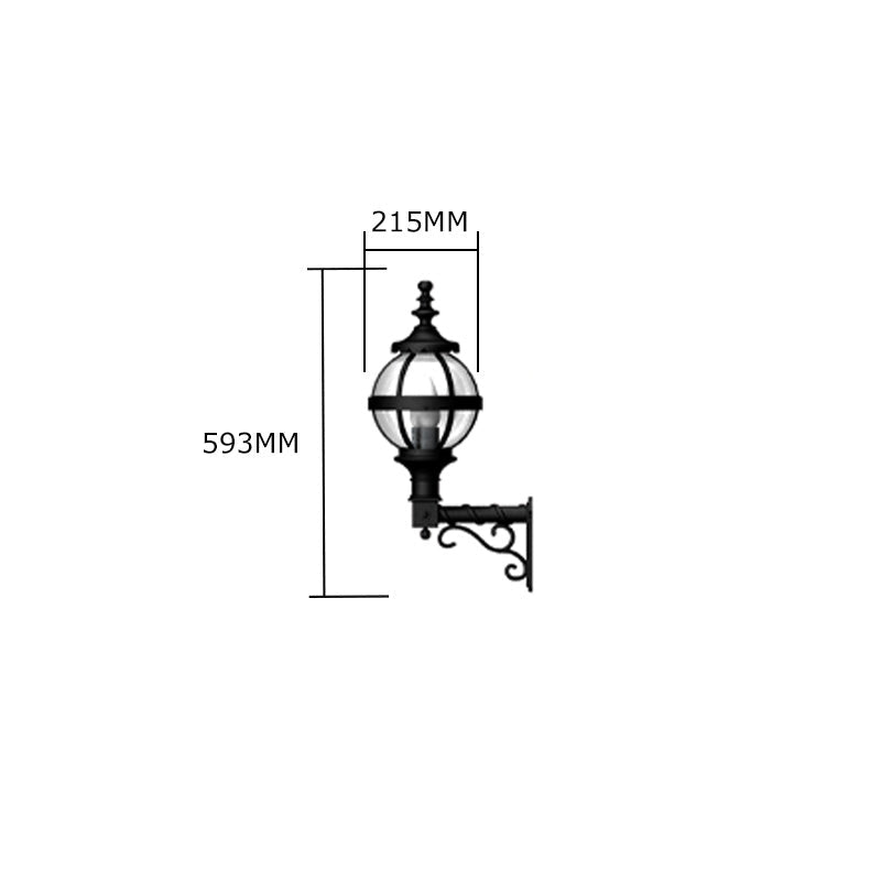 Jericho 1Lt Wall Lamp - Cast Iron