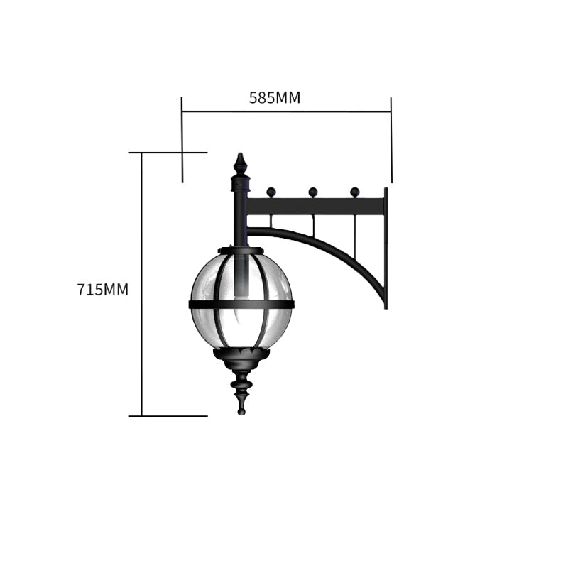 Gisborne 1Lt Wall Lamp - Cast Iron