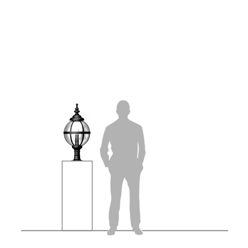 Flemington Small/Large Pier Light - Cast Iron